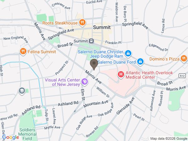 Map showing location of Paul Ippolito Summit Memorial