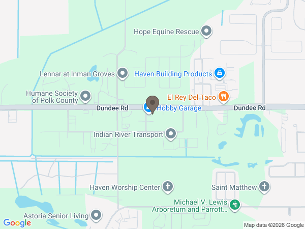 Map showing location of Steele’s Family Funeral Services