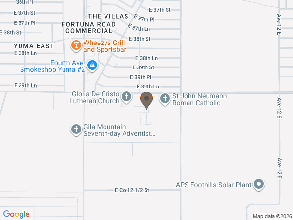 Map showing location of Sunset Vista Funeral Home and Cemetery