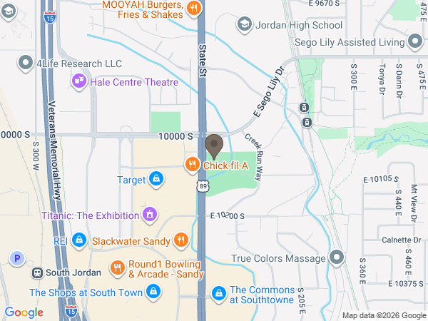 Map showing location of Memorial Utah: Lake Hills Mortuary And Cemetery