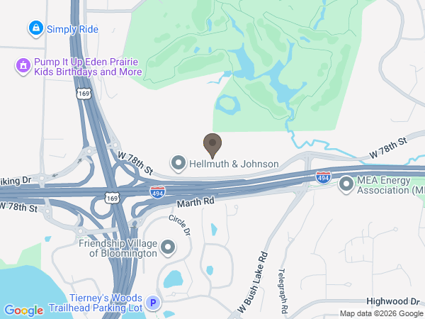 Map showing location of Vertin