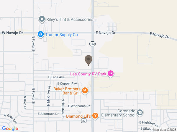 Map showing location of CHAPEL OF HOPE