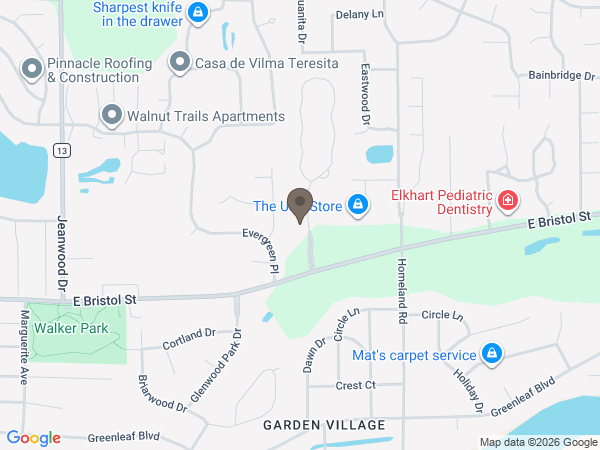 Map showing location of Stemm-Lawson-Peterson Funeral Home