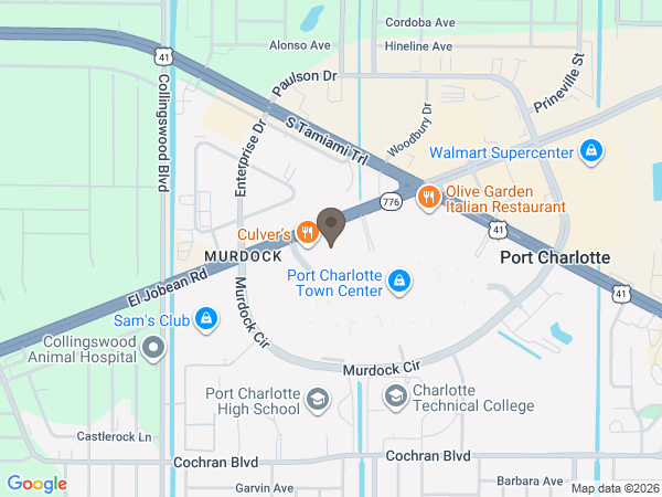 Map showing location of Baldwin Brothers: Port Charlotte
