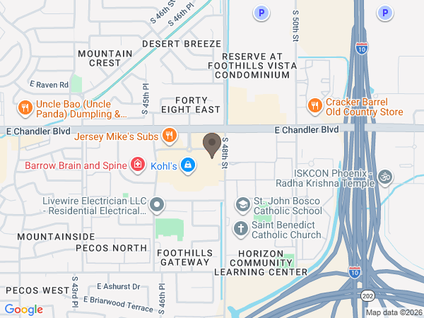 Map showing location of Samaritan Funeral Home: Ahwatukee