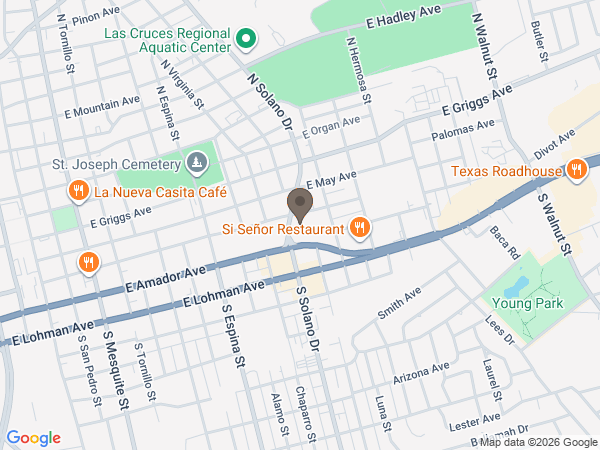Map showing location of Getz Funeral Home