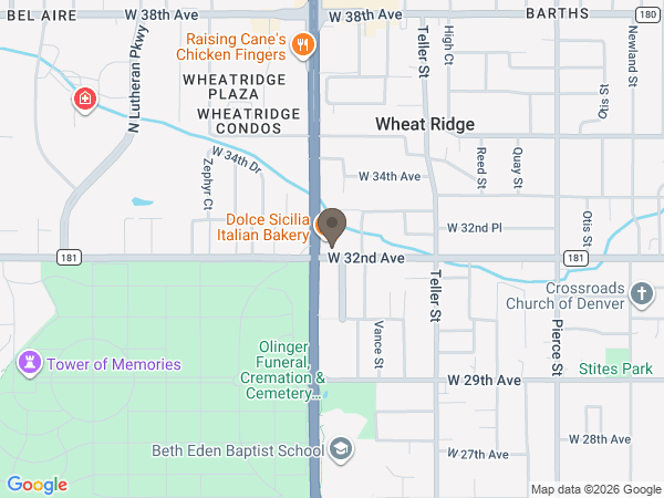 Map showing location of All States Cremation