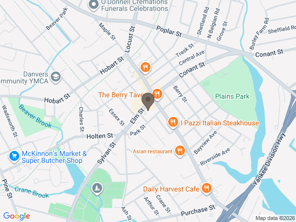 Map showing location of CR LYONS & SONS