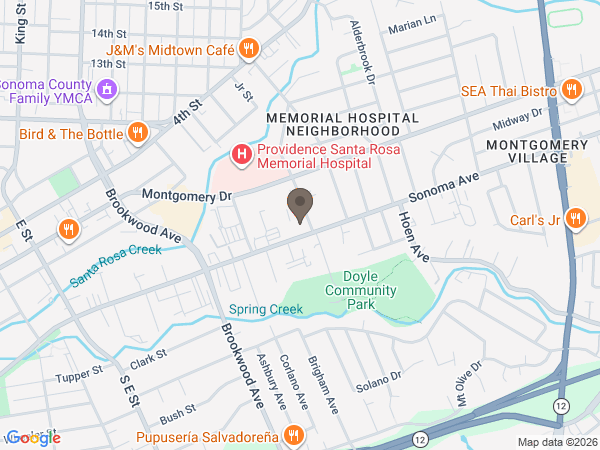 Map showing location of Daniels Chapel Of The Roses