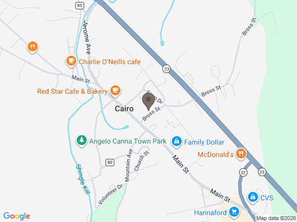 Map showing location of Richards Funeral Home: Cairo