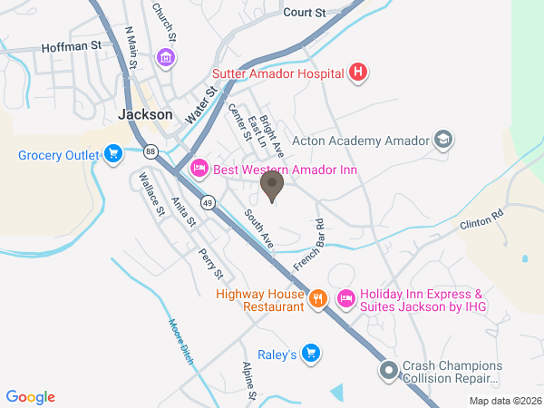 Map showing location of Daneri Mortuary