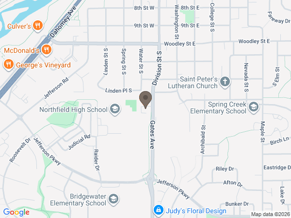 Map showing location of Bierman Funeral Home & Crematory