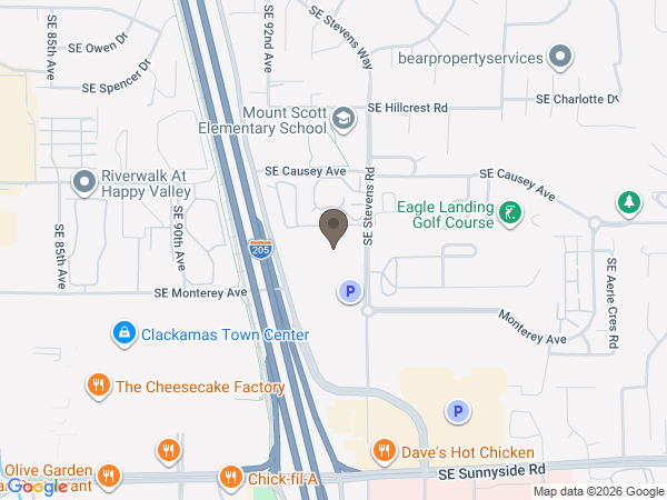 Map showing location of Sunnyside Little Chapel Memorial Garden