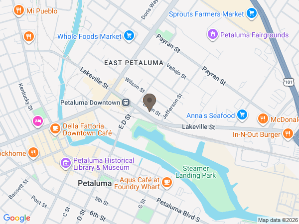 Map showing location of Adobe Creek Funeral Home