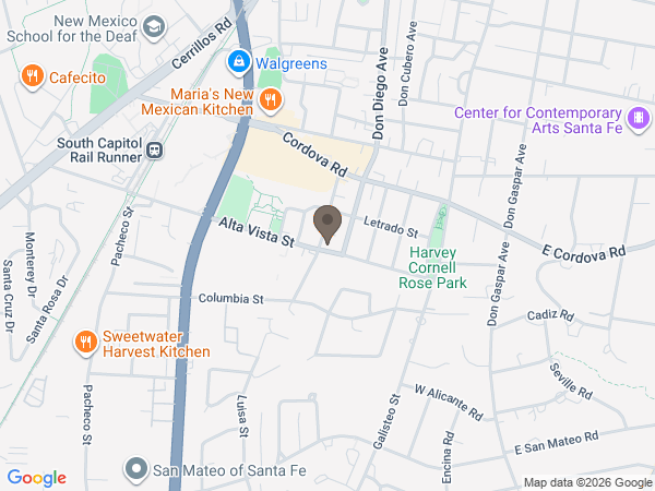 Map showing location of Berardinelli Family Funeral Service