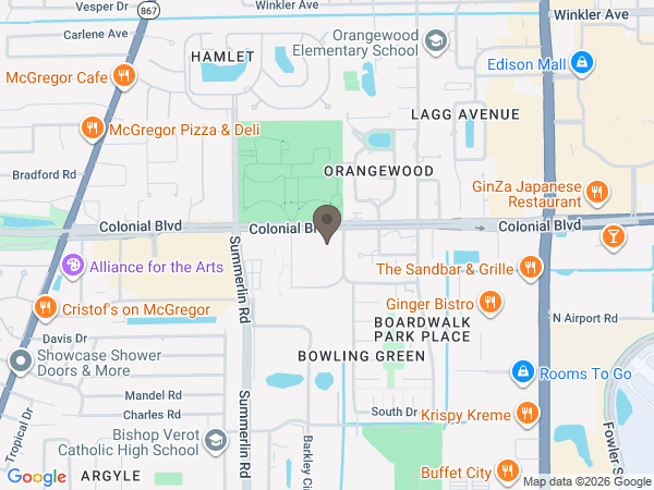 Map showing location of Harvey-Engelhardt Funeral & Cremation Services