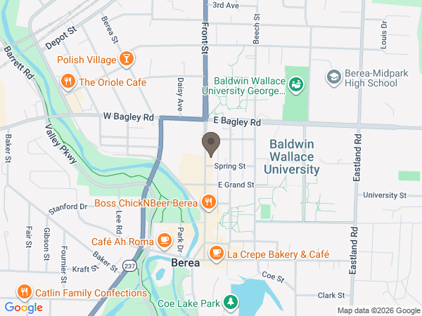 Map showing location of Baker Osinski Kensinger Funeral Home