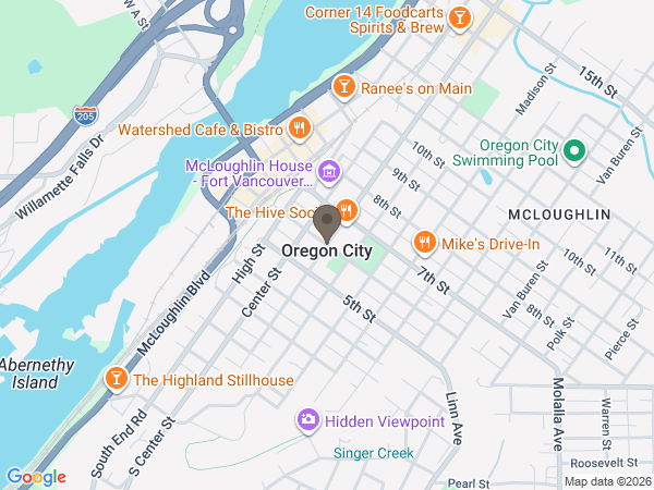 Map showing location of Hillside Chapel