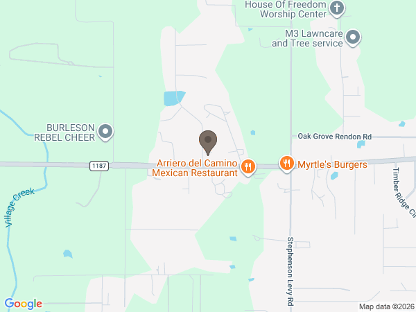 Map showing location of Lone Star Pet Services