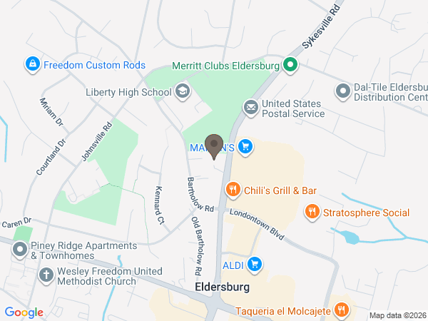 Map showing location of Jeffrey N. Zumbrun Funeral Home