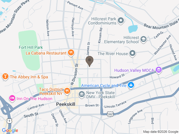 Map showing location of Dorsey Carlone Funeral Home