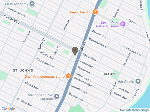 Map showing location of Cropo Funeral Home