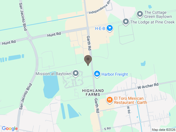 Map showing location of Crespo and Jirrels Funeral Home and Cremation Services