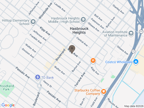 Map showing location of The Beachwood Society