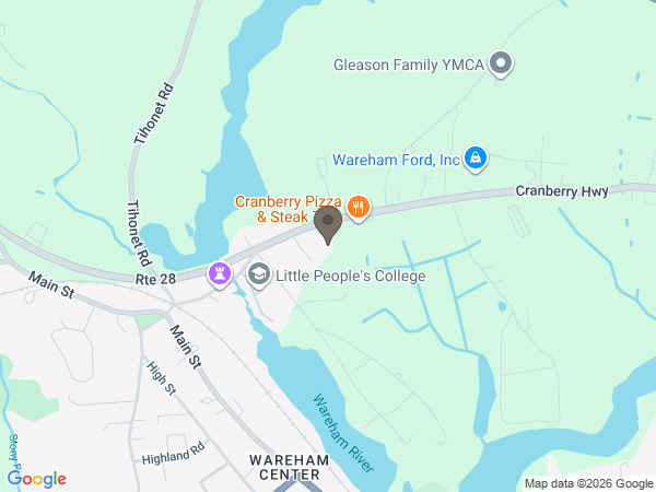 Map showing location of Chapman Funeral Wareham