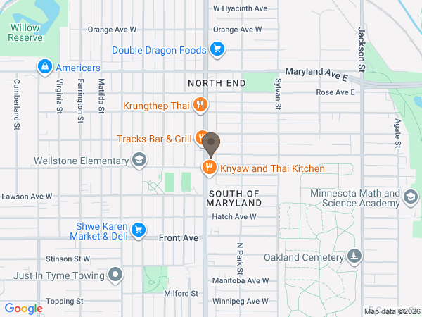 Map showing location of Bradshaw Funeral: Rice Street