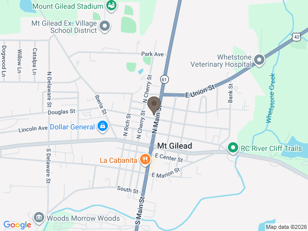 Map showing location of Snyder Funeral Homes: Craven Chapel	