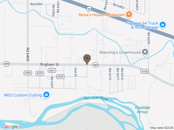 Map showing location of Cope Memorial Chapel: Kirtland