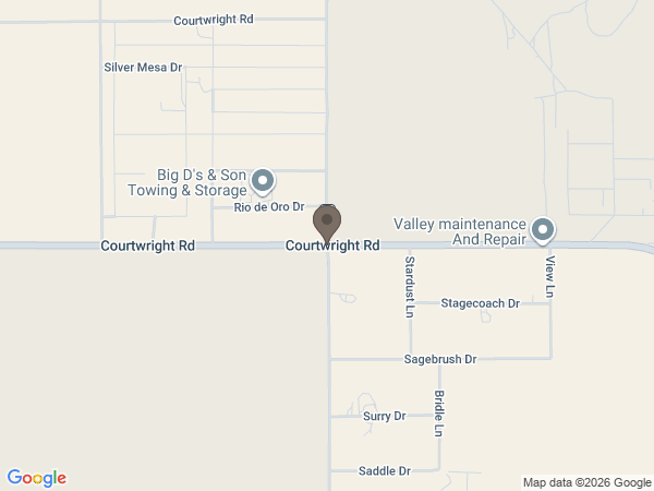 Map showing location of Desert Lawn Funeral Home: Mohave