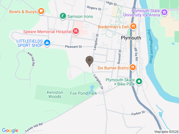 Map showing location of Mayhew Funeral Homes: Plymouth