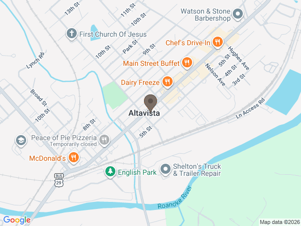 Map showing location of Finch & Finch, Inc. Funeral & Cremation Service