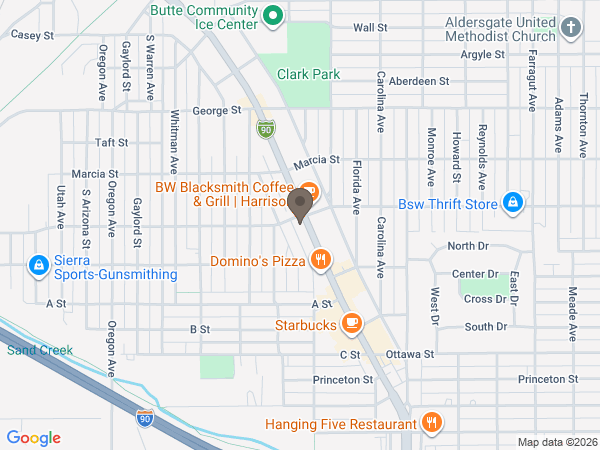 Map showing location of Axelson Funeral & Cremation Services