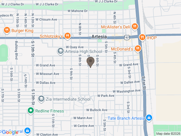 Map showing location of TERPENING & SON MORTUARY INC