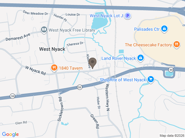 Map showing location of Joseph W Sorce Funeral Home Inc.