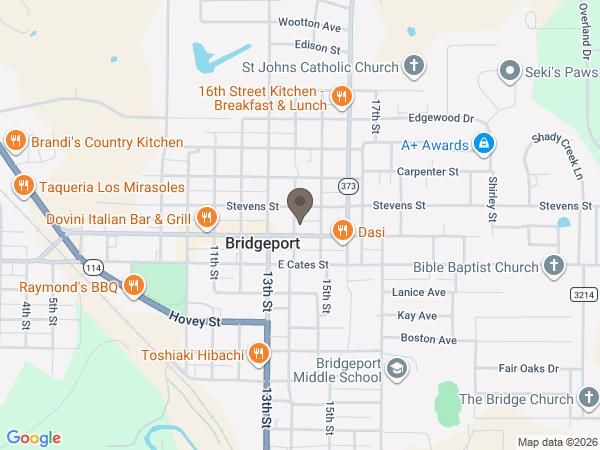 Map showing location of Hudson & Torres Family Funeral Home