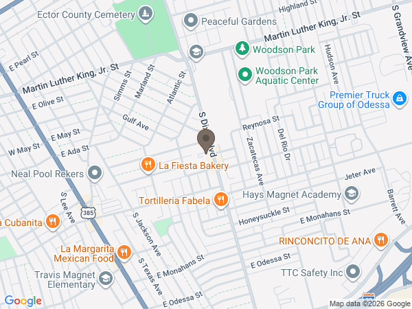 Map showing location of MARTINEZ FUNERAL CHAPEL