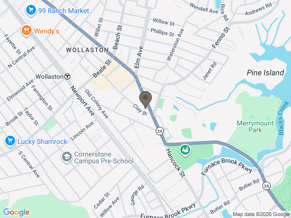 Map showing location of Keohane Funeral Home