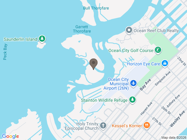 Map showing location of Godfrey Funeral Home