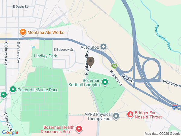 Map showing location of Dahl Funeral & Cremation Service