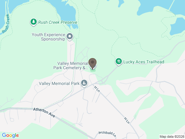 Map showing location of Valley Memorial Park Cemetery & Funeral Home