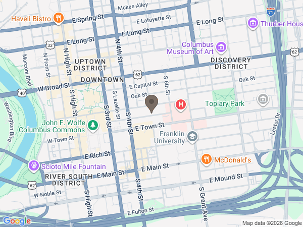 Map showing location of Schoedinger Pet Services