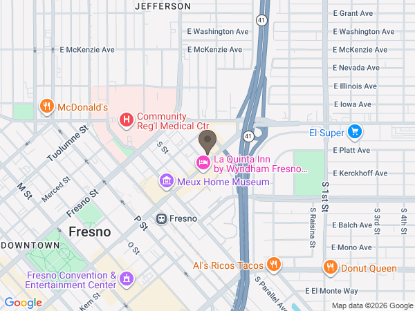 Map showing location of Yost & Webb Funeral Home