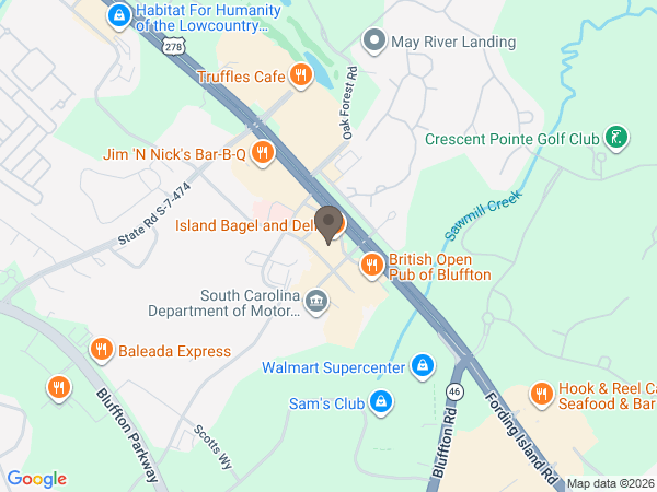 Map showing location of Simplicity Lowcountry Cremation & Burial Services