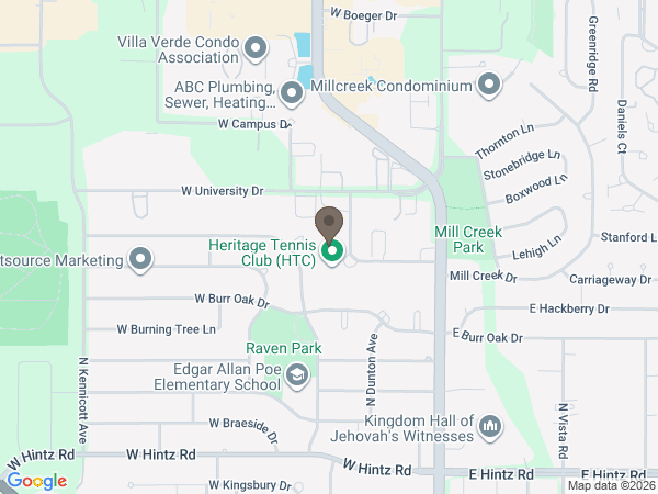 Map showing location of Pet Cremation by Water