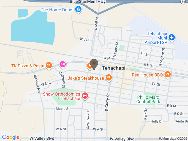 Map showing location of Wood Family Funeral Service