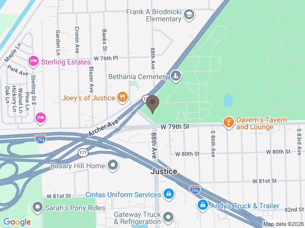 Map showing location of Damar Kaminski Funeral Home & Crematorium